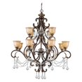 thumbnail image 2 of 7512-BU-CL-S-Crystorama Lighting-Norwalk - Twelve Light Chandelier-Clear Crystal Color-Swarovski Strass Crystal Type-Bronze Umber Finish, 2 of 2