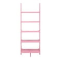 thumbnail image 4 of Pemberly Row Bookshelf Ladder with Five Tiers in Bright Pink Wood Finish, 4 of 8