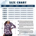 thumbnail image 7 of Xoenoiee Ghost Bat Star Print Womens Long Sleeve Polo Golf Shirts Halloween V Neck Tops Loose Fit Collared Tops Not Clingy Stretchy Business Casual Summer Fall Clothing Office Outfits, Size 2XL, 7 of 7
