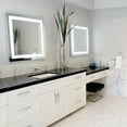 thumbnail image 4 of LED Front-Lighted Bathroom Vanity Mirror: 32" Wide x 32" Tall - Commercial-Grade - Square - Wall-Mounted, 4 of 7