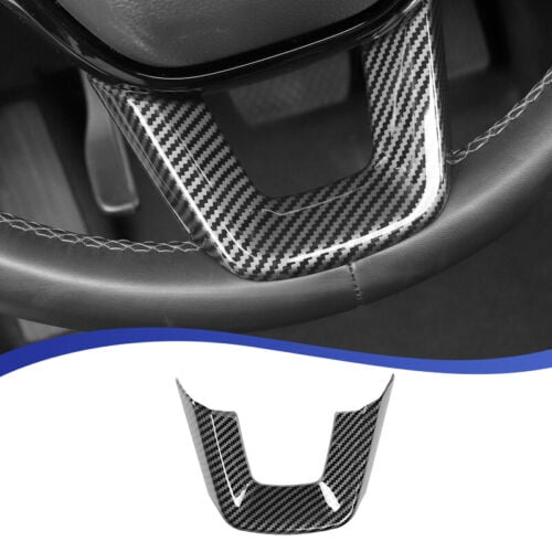 Carbon Fiber Steering Wheel Cover Trim U Frame Steering wheel decal car interior decoration sticker Suitable for Honda Civic 11th Gen 2022