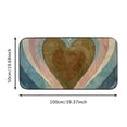 thumbnail image 5 of Chilfamy Heart Brown Blue Felt Square Door Mat Non-Slip Entrance Mat for Home Outside Entry 19.68*39.37 in, 5 of 6