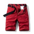 thumbnail image 1 of Jophufed Fashion Men's Pants Pocket Zipper Buttons Solid Leisure Time Tooling Shorts Cargo Pants, 1 of 4