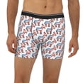 thumbnail image 2 of Xecao Donkey Print Boxer Briefs for Men's Stretch Moisture-Wicking Underwear, Mid-Rise Classics breathable fabric, 2 of 7