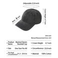 thumbnail image 5 of Unisex Solid Cotton Twill Baseball Cap - Low Profile Ball Cap in Vintage Colors Dad Hats for Casual Daily Wear, 5 of 5