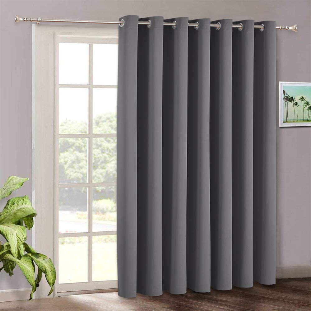 Blackout Patio Door Curtains Bedroom - Home Decor Grommet Curtain