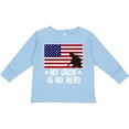 thumbnail image 3 of Inktastic Military Uncle is my Hero US Flag Boys or Girls Long Sleeve Toddler T-Shirt, 3 of 5