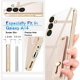 thumbnail image 3 of Compatible with Samsung Galaxy A54 5G Cell Phone Case with Grip Finger Hand Phone Holder Tablet Phone Strap Shockproof Protective Bumper Case-Pink, 3 of 7
