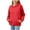 Red, variant on Girls Plain Sweatshirt Hoodie Soft Casual Sweatshirts for Girl Boys Hoodie with Pockets Pullover Long Sleeve Tops Solid Color Fleece Hoodies Activewear