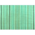 thumbnail image 1 of Ahgly Company Machine Washable Indoor Rectangle Solid Turquoise Blue Modern Area Rugs, 5' x 7', 1 of 4