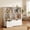 White-3 Tiers, variant on BRINJOY 3-Shelf Kids Bookcase Storage Organizer with 2 Movable Drawers