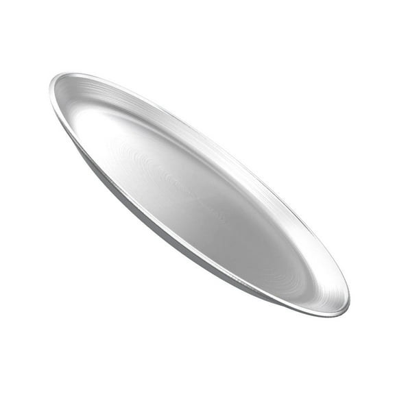 IFANLANDOR 1Pack Round Platter 30x30x2.8cm for Family Use and Fruit Serving Stainless Steel Material