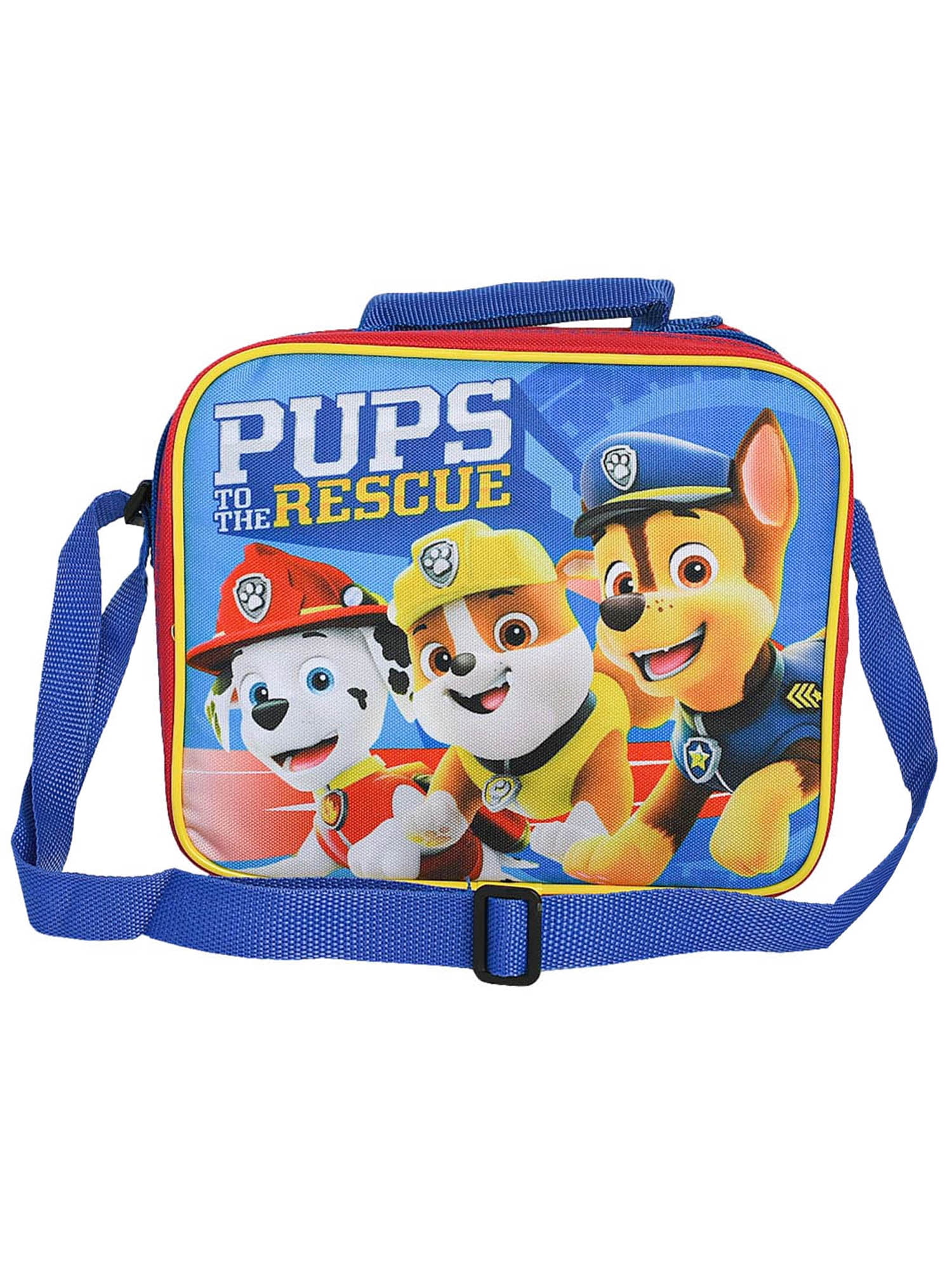 1x Paw Patrol Chase Marshall Insulated Lunch Bag with shoulder straps 
