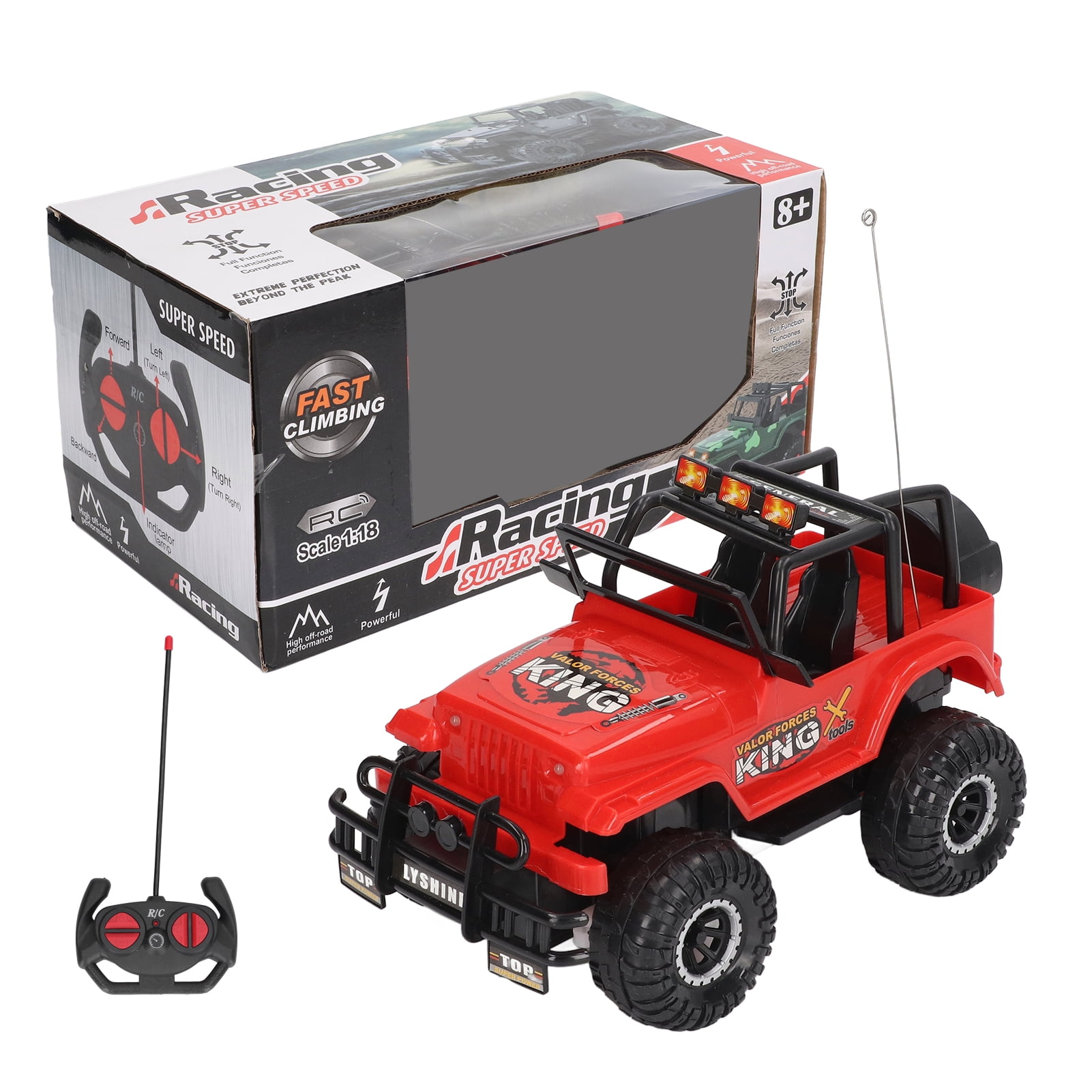 1/18 RC Off Road Car Tracción en las 4 ruedas Rotación de 360 grados ...
