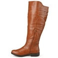 thumbnail image 3 of Journee Womens Tori Extra Wide Calf Stacked Heel Riding Boots, 3 of 10