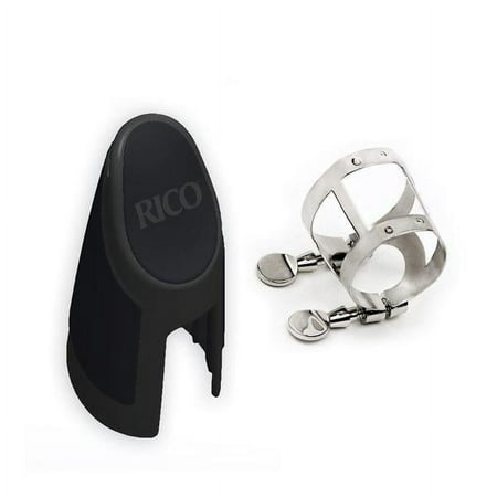 Rico Ligature & Cap, Soprano Saxophone, Nickel Plated
