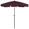 CACAGOO Beach Umbrella Bordeaux Red 70.9"x47.2"