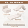 thumbnail image 3 of Lilypelle Kids Folding Floor Sofa Bed Chair, Child Fold Up Couch Bed for Sleeping, 3-in-1 Convertible Toddler Floor Futon Mattress, Portable Fold Out Kids Futon Sofa Bed with Storage Bag, 3 of 8