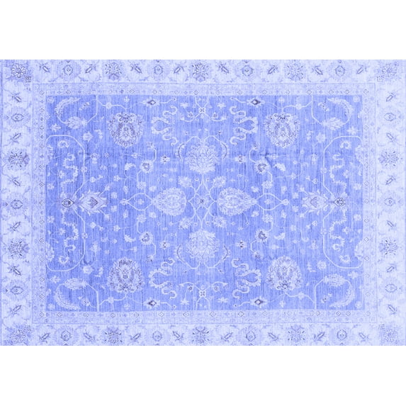 Ahgly Company Indoor Rectangle Oriental Blue Traditional Area Rugs, 2' x 4'