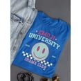 thumbnail image 3 of Emoji University Drama Club - Retro Smile Emoji Women's T-shirt, 3 of 4