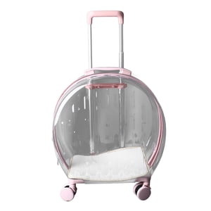 Boite de chariot Cat, pratique grande Space Porte-animaux à roues pour le bain