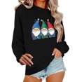 thumbnail image 2 of Xdegoge Christmas Sweatshirts for Women Plus Size Crew Neck Long Sleeve Tops Xmas Tree Graphic Shirts Oversized Crew Neck Sweatshirts Women Oversized Sweaters for Women, Black S, 2 of 6
