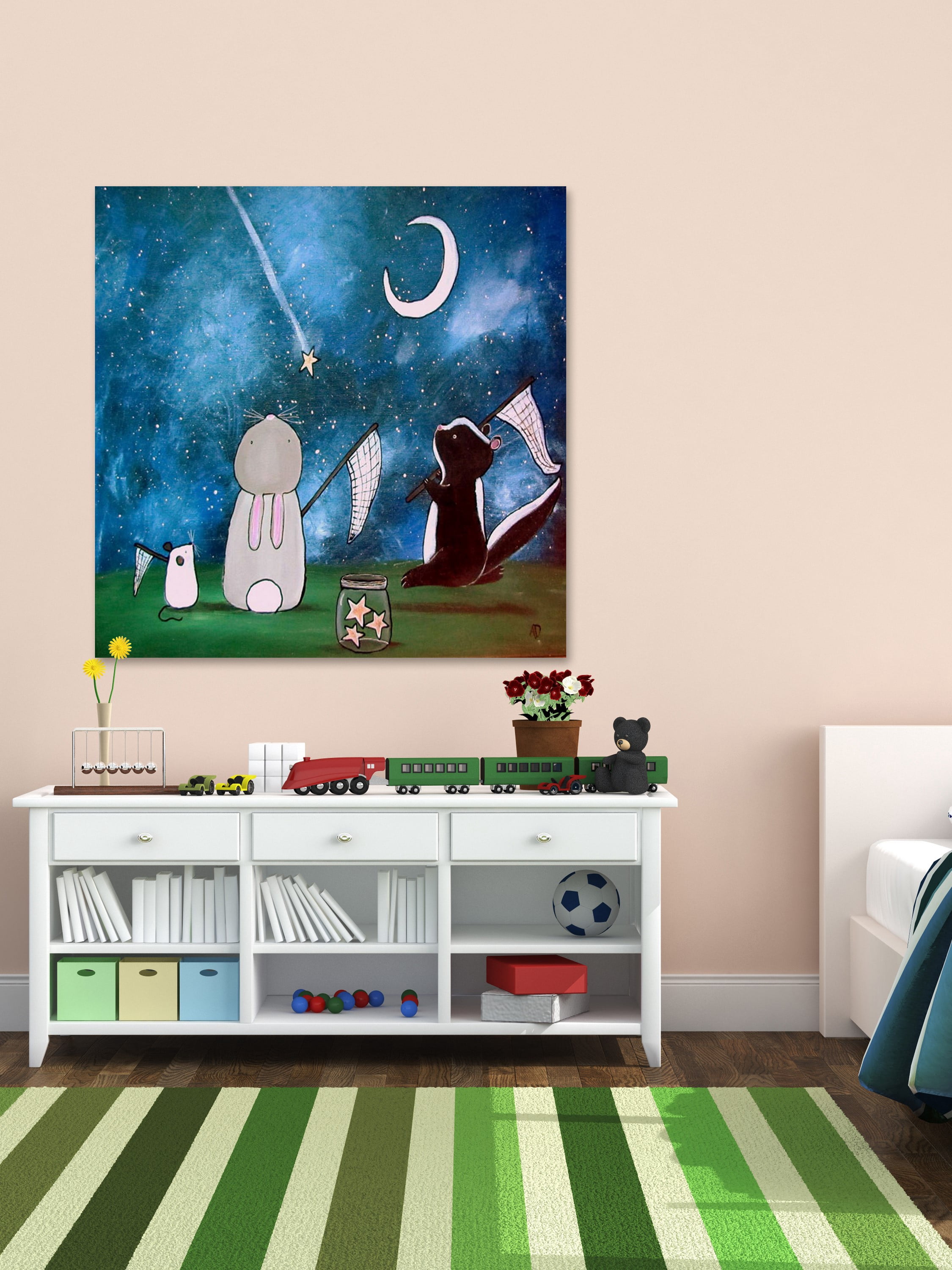 "Shooting Star" Painting Print on Wrapped Canvas