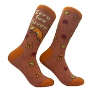 Zero Fox Given Socks Funny Cute Wordplay Cursing Joke Footwear