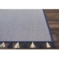 thumbnail image 4 of Nourison Otto Solid Navy 8' x 10'6" Area Rug, (8x11), 4 of 8