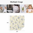 thumbnail image 5 of Easter Bunny Cloth Napkins, Spring Purple Flower Rustic Rabbit Yellow Washable and Reusable Dinner Napkins Set of 2, Table Napkin for Kitchen Party Birthday Wedding Hotel Housewarming 20"x20", 5 of 9