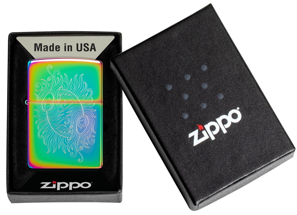 Zippo Laser Engraved Spiritual Design Multi Color Pocket Lighter