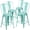 Mint Green, variant on Flash Furniture Mint Metal Outdoor Stool,24",PK4 4-ET-3534-24-MINT-GG