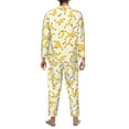 thumbnail image 5 of Kll Banana Sleepwear Mens Flannel Pajamas,Long Cotton Pj Set, 5 of 9