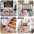 thumbnail image 6 of Pink White Spring Floral Door Mat&nbsp;Indoor Outdoor Entrance, Non Slip Small Rug for Kitchen Bathroom Entryway Rug, Vintage Flowers Watercolor Washable Doormat Floor Mat 16x24 Inch, 6 of 8