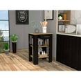 thumbnail image 2 of Boahaus Versailles Kitchen Island (Black Wengue / Light Oak), 2 of 7