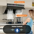 thumbnail image 4 of Campana extractora bajo gabinete de 76 cm, 25.5 m³/min, control por voz/gestos/táctil, acero inoxidable convertible ducted/ductless, ventilador de 4 velocidades, luces ajustables, 4 of 8