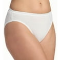 thumbnail image 2 of Women's Fruit Of The Loom 3DHICWH Cotton Hi-Cut Brief Panties - 3 Pack (White 6), 2 of 4
