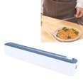 thumbnail image 1 of Refillable Plastic Wrap Dispenser with Cutter, Multi Purpose Cling Film Dispenser, PP Material, Adjustable Size for Kitchen Storage Organization, 1 of 8