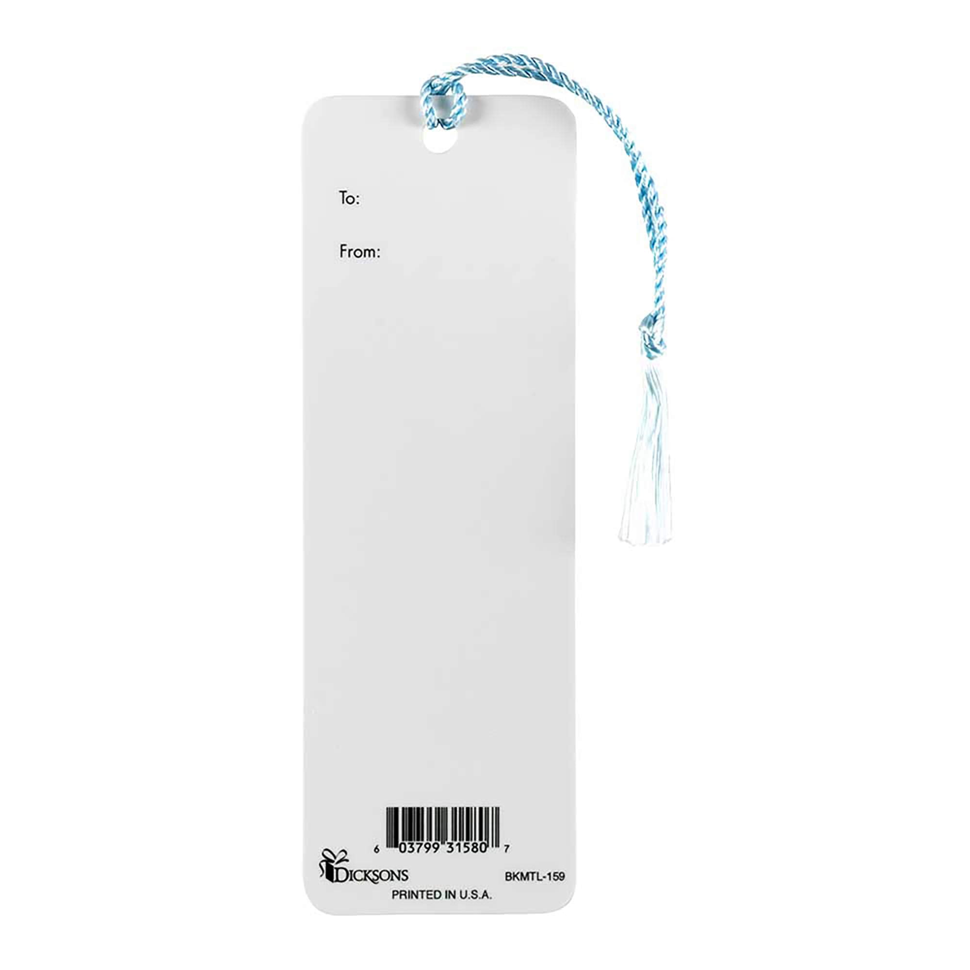 Serenity Prayer Blue 6 x 2 Paper Bookmark with Tassel