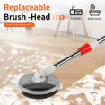 thumbnail image 4 of Spin Mop and Bucket with Wringer Set, 360°Spinning Mop Bucket System with 6 Microfiber Mop Floor Scrub Brush and 61" Stainless Steel Adjustable Handle for Floor Cleaning, 4 of 6