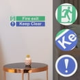 thumbnail image 3 of OULII 5Pcs Exit Door Signs Adhesive Emergency Exit Reminder Safety Compliance Stickers, 3 of 8
