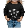 thumbnail image 1 of MIASHUI Chandail à Capuchon et Chandails en Molleton pour Filles - Automne Hiver Imprimé de Noël Col Rond Manches Longues Chandail en Molleton Décontracté pour Filles, 1 of 4