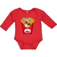 thumbnail image 3 of Inktastic Cute Frenchie in French Fries Boys or Girls Long Sleeve Baby Bodysuit, 3 of 5