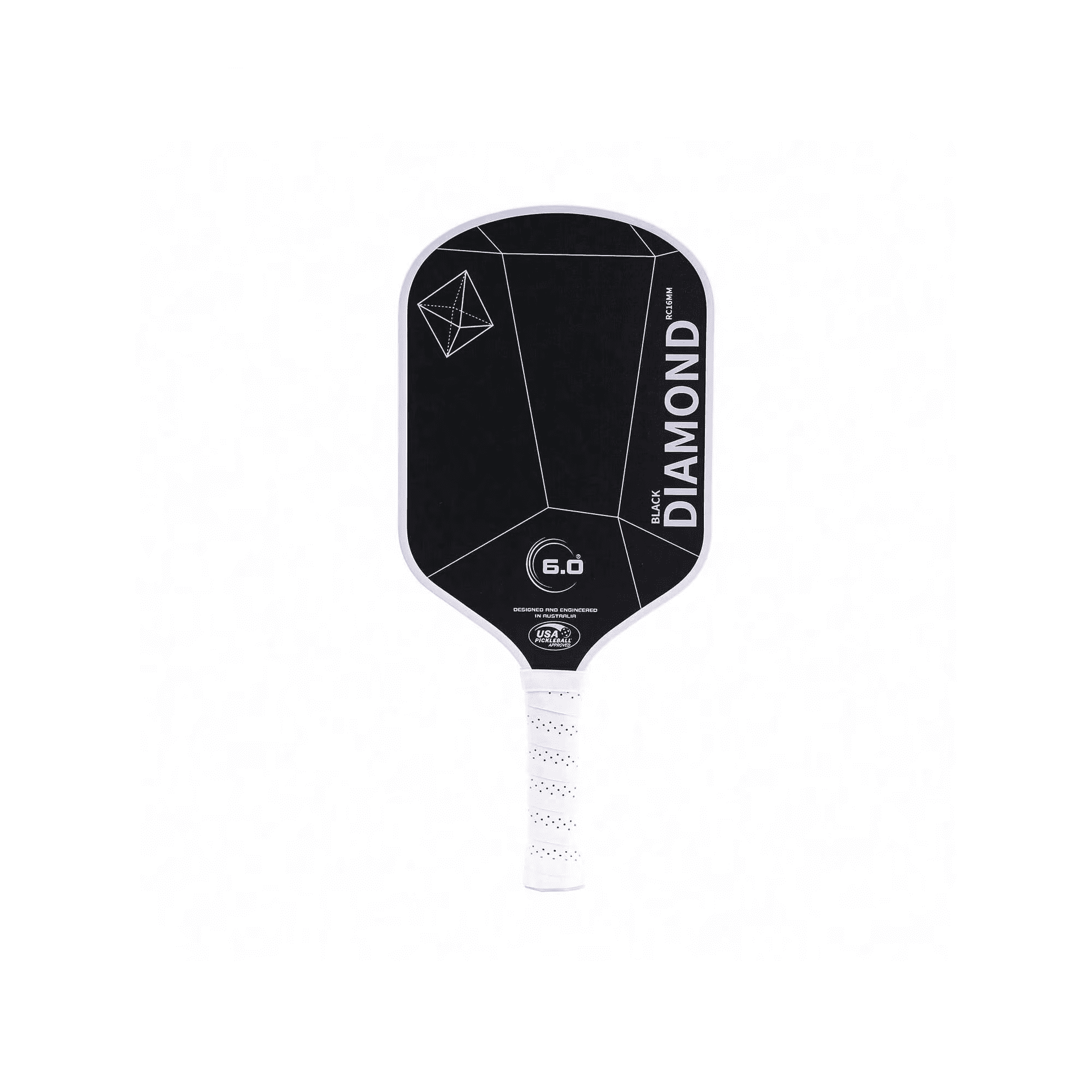 6.0 Double DIAMOND T700 16MM PRO Carbon Fiber Textured Matte Spin Pickleball Paddle, Multiple Colors, Adult Professional Competition Paddle