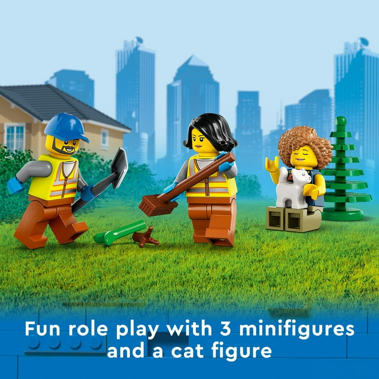 LEGO Recycling Truck Toy Set with Sorting Bins, 60386, for Kids