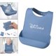 thumbnail image 4 of Babero de silicona para adultos con bolsillo Protector impermeable a la hora de comer Protector de tela para adultos con discapacidad Lavable Baberos de comida para personas mayores azul, 4 of 5
