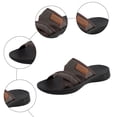 thumbnail image 5 of Rokment Womens Orthopedic Mesh Athletic Walking Slippers Walking Slip on Sandals Beach Vacation Lightweight Breathable Wide Width Memory Foam Slides for Indoor Outdoor Coffee Size 9, 5 of 7