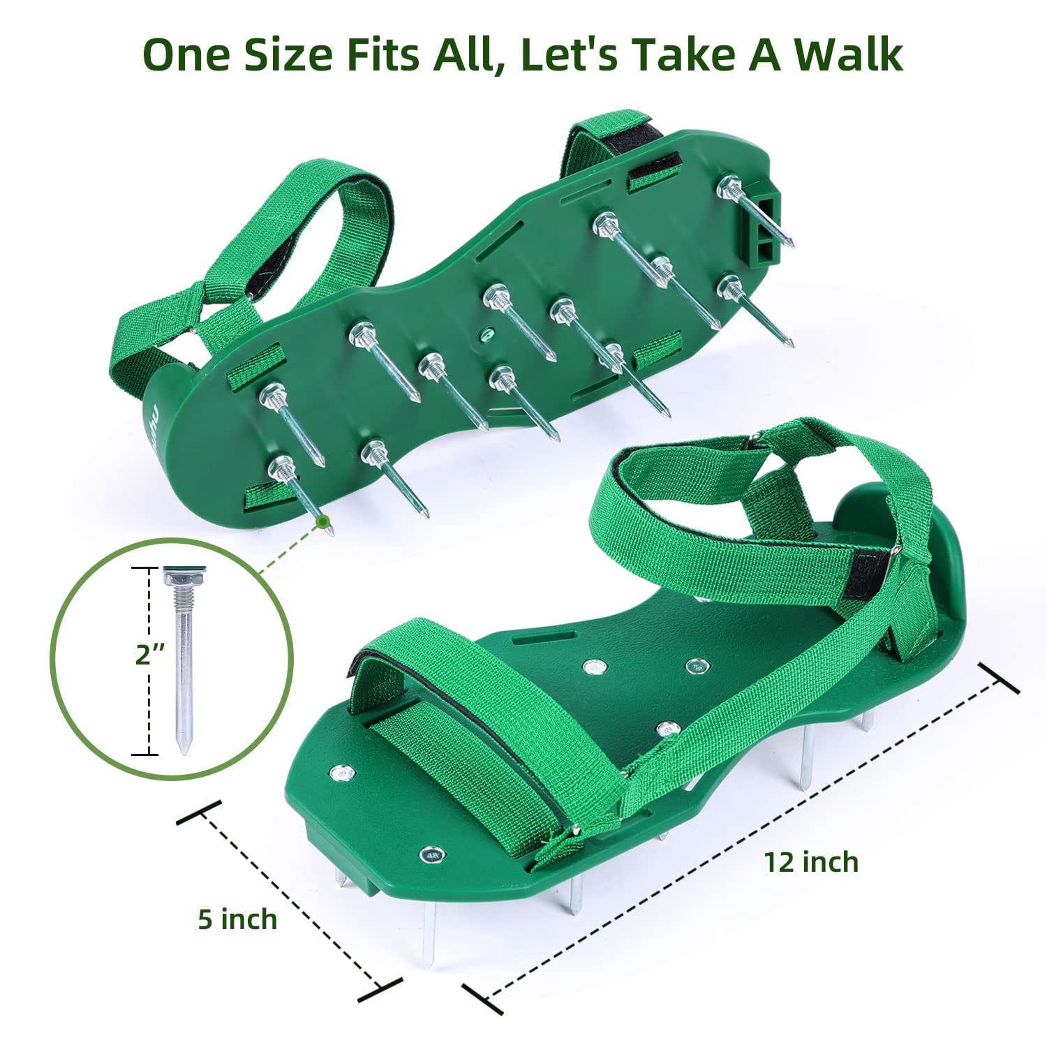 Lawn Aerator Shoes For Grass: Free-installation Aeration With Stainless Steel Shovel  Heavy Duty Spike Aerating Sandals Tool Yard Patio Garden