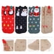 thumbnail image 3 of 4 pares de adorables calcetines de Navidad de dibujos animados calcetines de algodón de invierno para mujer, 3 of 5
