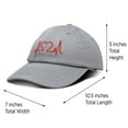 thumbnail image 2 of DALIX Heartbeat RN Nurse Hat EKG Baseball Cap Medical Fitness in Gray, 2 of 6